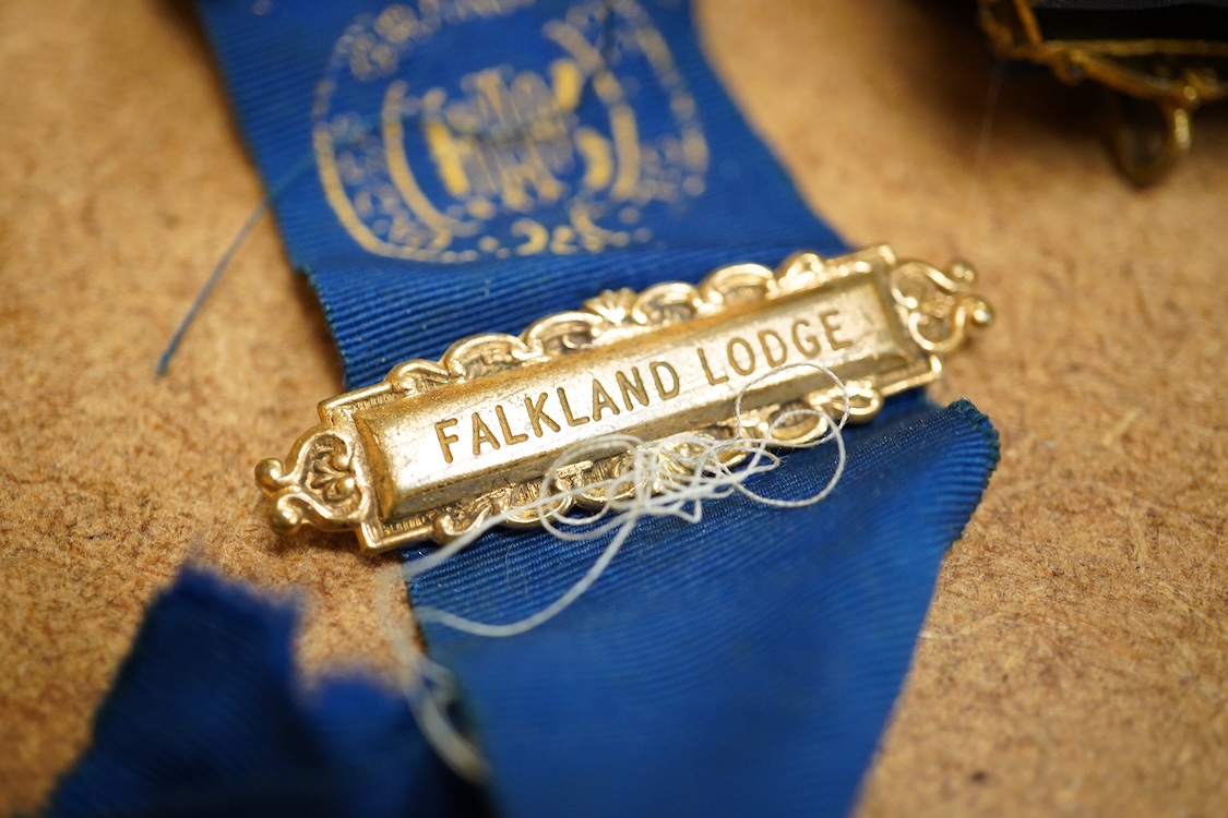 Collection of masonic and buffalo medals